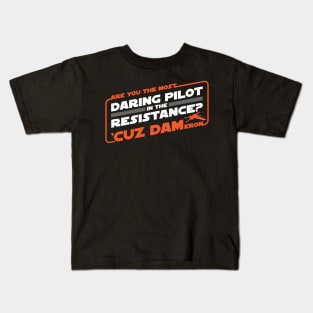 Daring Pilot Pickup Line Kids T-Shirt